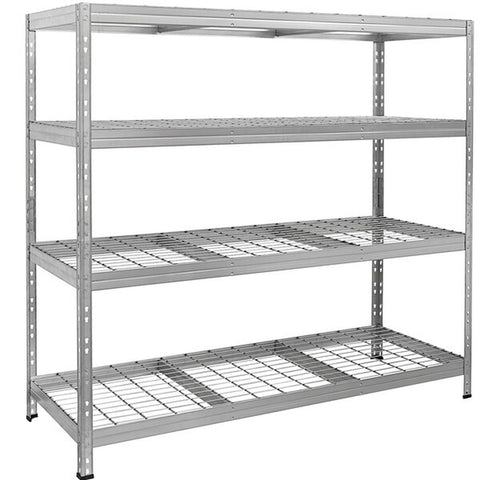AR Shelving 18 x 47 x 71 NSF 5- Shelf Galvanized Boltless Rivet Wire Shelving WS-243trm18s418khkez