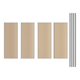 Lavex 24 x 48 Black Particle Board Shelves 5- Shelf Boltless Shelving 5/ Case WS-257b184872z4pbk