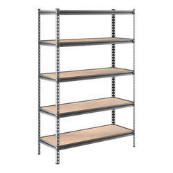 Lavex 72 Black Steel Upright for Black Z- Beam Boltless Shelving Units- 4/ Case WS-257b184872z5pbk