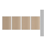Lavex 18 x 48 Black Z- 5- Shelf Boltless Particle Board Shelving 72 Uprights WS-257b243672z4pbk