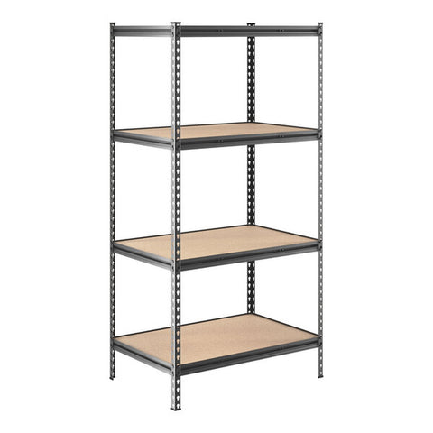 Lavex 18 x 48 Black Z- 5- Shelf Boltless Particle Board Shelving 72 Uprights WS-257b243672z4pbk