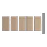 Lavex 24 x 36 Black Z- 4- Shelf Boltless Particle Board Shelving 72 Uprights WS-257b244872z5pbk