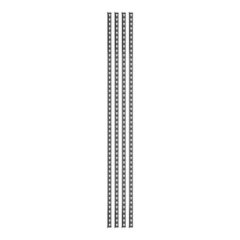 Lavex 18 x 48 Black Z- 4- Shelf Boltless Particle Board Shelving 72 Uprights WS-257b72bs