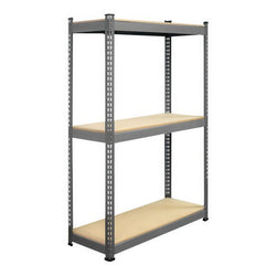 Interlake Mecalux 48 x 36 x 72 Gray Heavy- Rivet Shelving w/ Panels U0207646 WS-39au0207807
