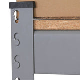 Hallowell Hi- Tech 12 36 87 Gray Standing 5- Shelf Shelving, 5500lb capacity WS-39au0207809