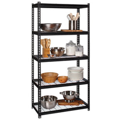Interlake Mecalux 48 x 18 x 72 Gray Heavy- Rivet Shelving w/ Panels U0207640 WS-42022130