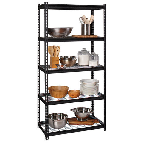 Interlake Mecalux 48 x 18 x 72 Gray Heavy- Rivet Shelving w/ Panels U0207640 WS-42022130