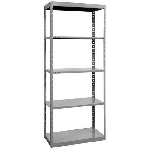 Hallowell DuraTech 18 36 87 Gray Metal 5- Shelf Through Shelving, 4000lb WS-434dt551012g