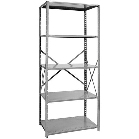 Hallowell Hi- Tech 18 36 87 Gray Standing 5- Shelf Shelving, 4000lb capacity WS-434f751018hg