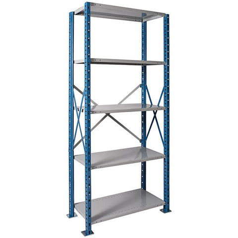 Hallowell Hi- Tech 24 36 123 Gray Capacity 5- Shelf Shelving, 6250lb capacity WS-434h55102410