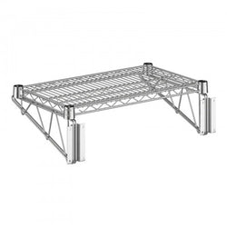 Regency 14" Wide Chrome Wire Wall Mount Shelf WS-460EC1424WSK