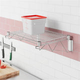 Regency 14" Wide Chrome Wire Wall Mount Shelf WS-460EC1424WSK