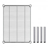 Regency 18" Wide NSF Chrome Dunnage Shelf with 8" Posts WS-460EC1824D81