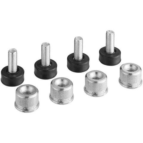 Regency Nuts and Feet for Chrome Shelving Posts Kit WS-460ECNUTSFEETKIT