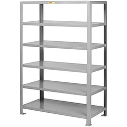Little Giant 30 x 48 x 72 Heavy- 4- Shelf Welded Steel Shelving 4SH- 3048- 72 WS-6SH-2436-72