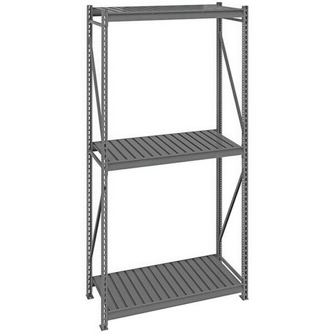 Tennsco 24 x 48 x 96 Medium Grey Bulk Storage Rack Wire Decking 482496WS- WS-BU-4824120CS-MGY