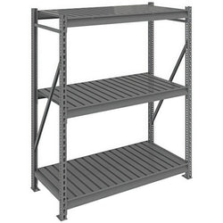 Tennsco 24 x 48 x 120 Medium Grey Bulk Storage Rack Wire Decking 4824120WS- WS-BU-482472CS-MGY