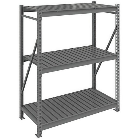 Tennsco 24 x 48 x 120 Medium Grey Bulk Storage Rack Wire Decking 4824120WS- WS-BU-482472CS-MGY