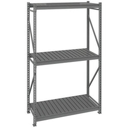 Tennsco 24 x 48 x 84 Medium Grey Bulk Storage Rack Wire Decking 482484WS- WS-BU-482496CS-MGY