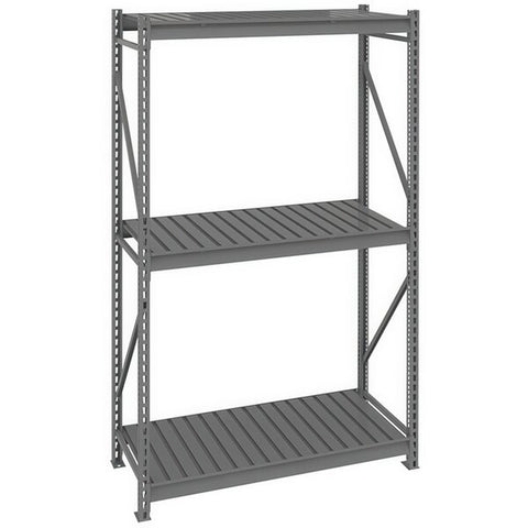 Tennsco 24 x 48 x 84 Medium Grey Bulk Storage Rack Wire Decking 482484WS- WS-BU-482496CS-MGY