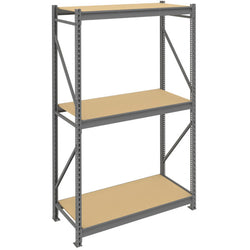 Tennsco 24 x 48 x 96 Medium Grey Storage Rack Corrugated Decking 482496CS- WS-BU-482496PS-MGY