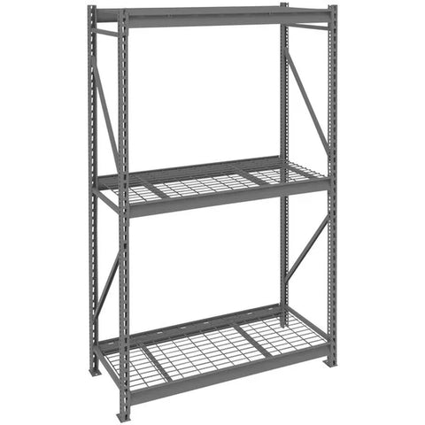 Tennsco 36 x 48 x 120 Medium Grey Storage Rack Corrugated Decking 4836120CS- WS-BU-482496WS-MGY
