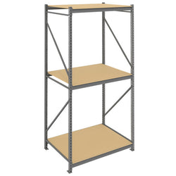 Tennsco 36 x 48 x 120 Medium Grey Bulk Storage Rack Wire Decking 4836120WS- WS-BU-4836120PS-MGY