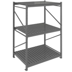 Tennsco 36 x 48 x 84 Medium Grey Storage Rack Particleboard Decking 483684PS- WS-BU-483684CS-MGY