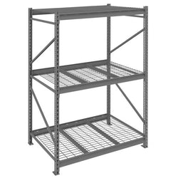 Tennsco 36 x 48 x 96 Medium Grey Storage Rack Corrugated Decking 483696CS- WS-BU-483684WS-MGY