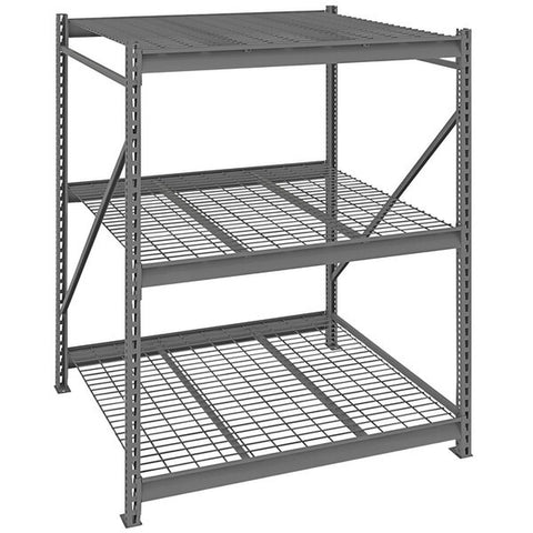 Tennsco 48 x 48 x 84 Medium Grey Storage Rack Corrugated Decking 484884CS- WS-BU-484872WS-MGY