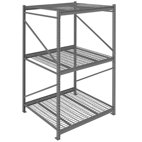 Tennsco Z- 12 36 84 Grey 5- Shelf Perforated Steel Shelving ZM7- 3612S- 5PD- WS-BU-484896WS-MGY