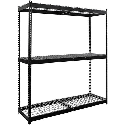 Hallowell 48 48 84 Black 3- Shelf Boltless Shelving Particle Board 2760lb WS-DRHC484884-3S-W-ME