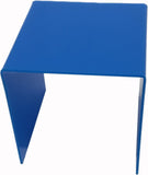 One Riser Combo 7" Cube 3-Sided Blue Plexiglass Pedestal Lucite Acrylic Display Risers Jewelry Showcase Fixtures - 1/8" Thick 16905-7INCH-BLUE