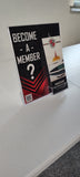 8.5 x 11" Acrylic Sign Holder with Pocket for 4 x 9 Brochures Slant Back Design 19013