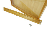 Golden Oak Finish Shadow Box Jersey Display case 100011