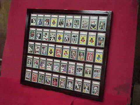 Graded card Baseball card displays case will hold 50 graded baseball cards