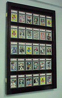 Graded card Baseball card displays case will hold 30 graded baseball cards