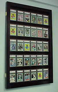 Cherry 30 Graded card Baseball card displays case will hold 30 graded baseball cards 100104