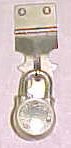 Brass Pad Lock hasp and keys 100112