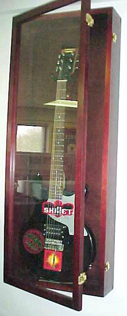 Wood guitar display case 1 100145