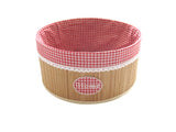 Laundry Hamper Bamboo Round Wicker Clothes Bin Basket Storage Bin Organizer Folding Basket 100202