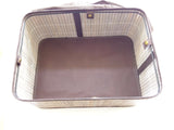 Laundry Hamper Bamboo Square Wicker Clothes Bin Basket Storage Bin Organizer-Girl Folding Basket 100203