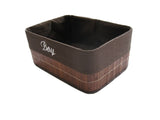 Laundry Hamper Bamboo Square Wicker Clothes Bin Basket Storage Bin Organizer-Boy Folding Basket 100204