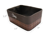 Laundry Hamper Bamboo Square Wicker Clothes Bin Basket Storage Bin Organizer-Boy Folding Basket 100204