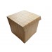 Set of 3 Laundry Hampers Bamboo Square Wicker Clothes Bin Baskets Storage Bin Organizers 100208