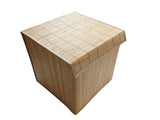 Set of 3 Laundry Hampers Bamboo Round Wicker Clothes Bin Baskets Storage Bin Organizers Folding Bask