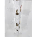 Clear Acrylic Plexiglass 40 Pocket Greeting Card Rack DVD CD Book 6.25x8.5"10024