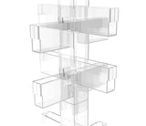 Greeting Card Rack Clear Plexiglass Spinner Retail Spin Rack DVD CD Book Stand