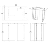 Clear Acrylic Dinning Table Church Holy Communion Tradeshow Display 42X24X31" 10033-3