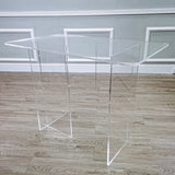 Clear Acrylic Dinning Table Church Holy Communion Tradeshow Display 42X24X31" 10033-3